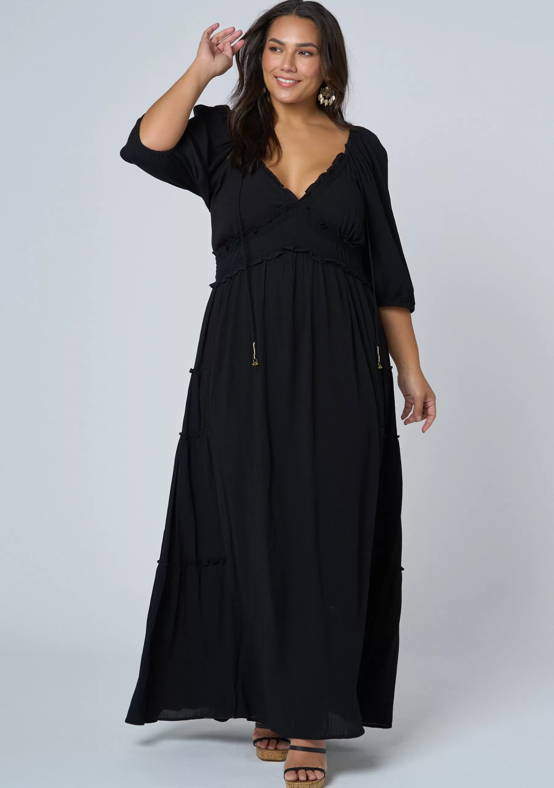 Curve Project Black Dresses | Maxi Dresses>Tropez Maxi Dress