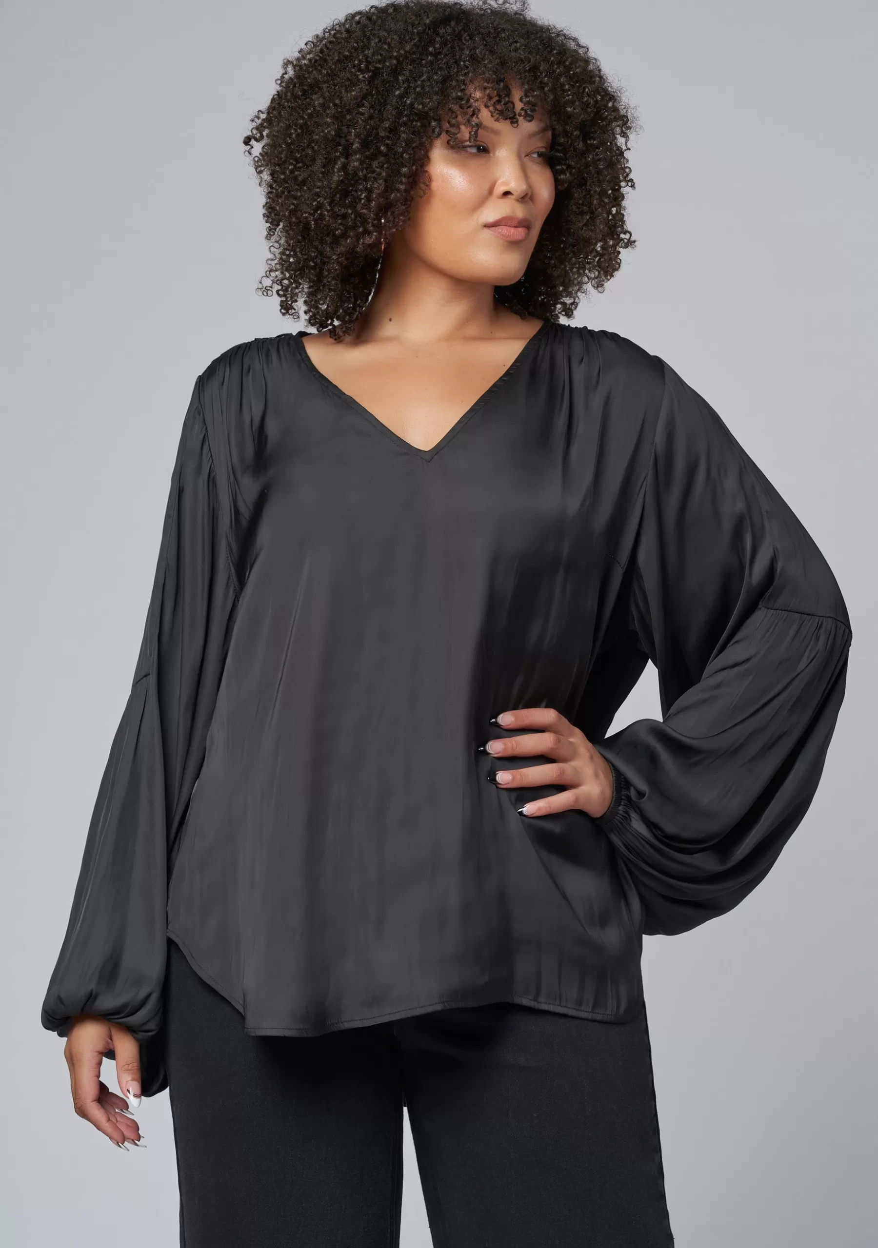 Curve Project Shirts & Blouses>Trouble Lace Blouse