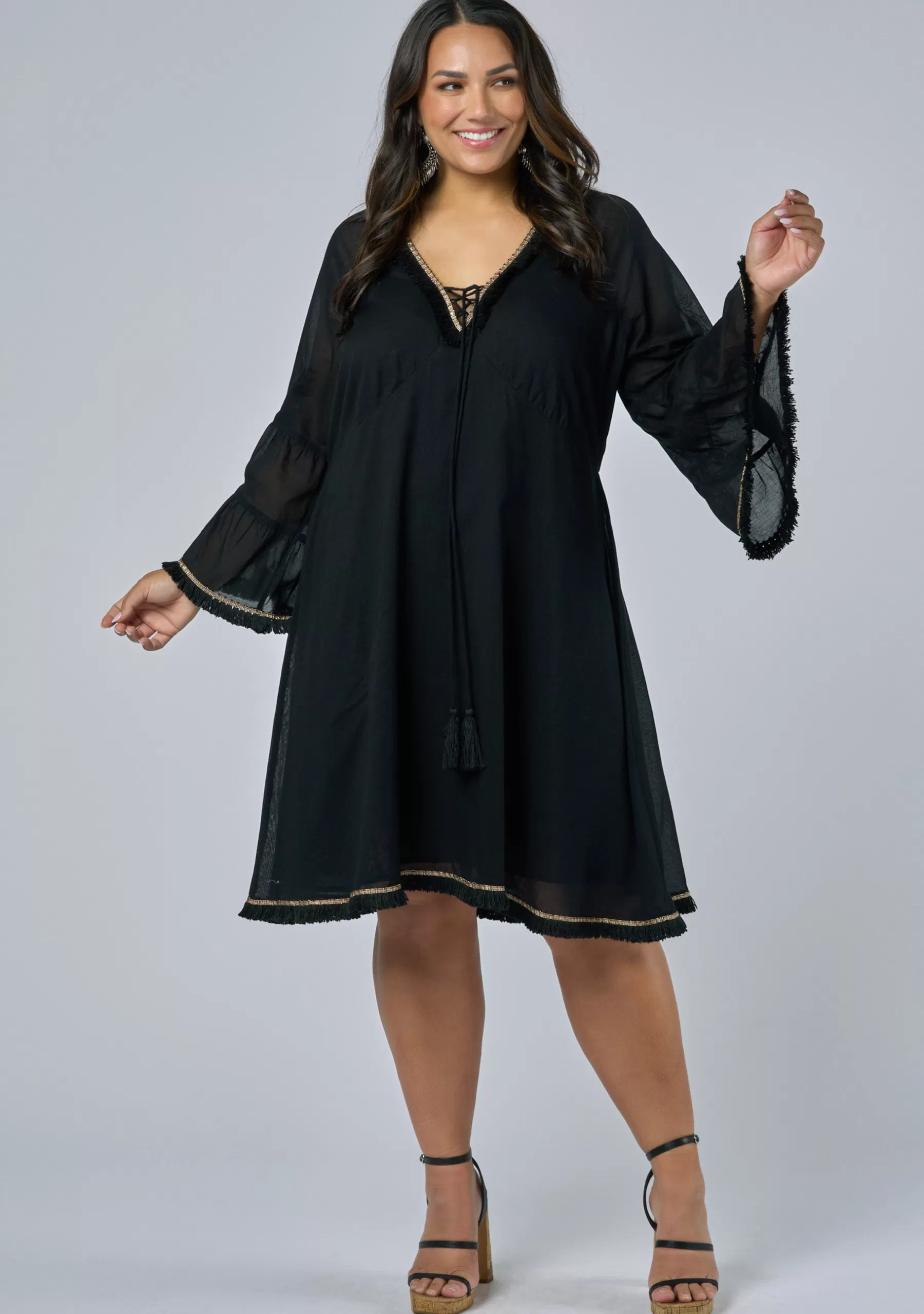 Curve Project Black Dresses | Mini Dresses>Vagabond Gypsy Dress