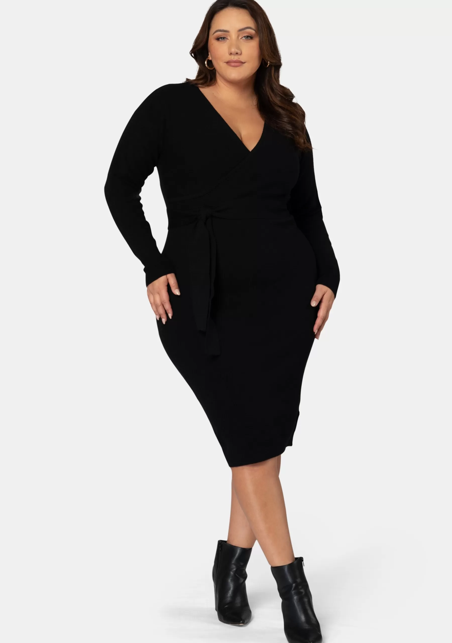 Curve Project Midi Dresses>Viola Knit Midi Dress