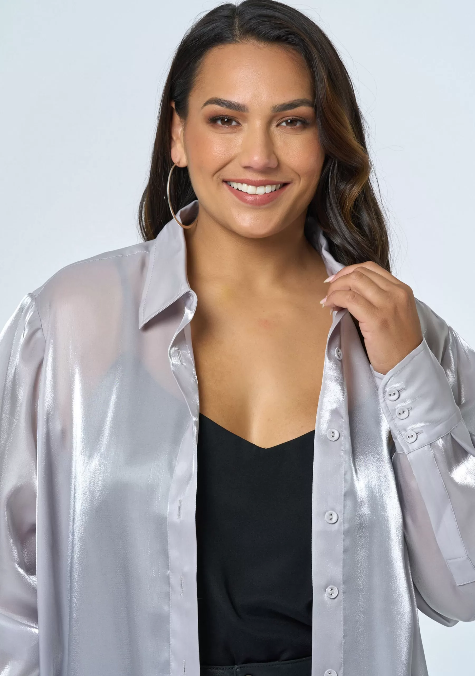 Curve Project Shirts & Blouses>Vixen Sheer Shirt