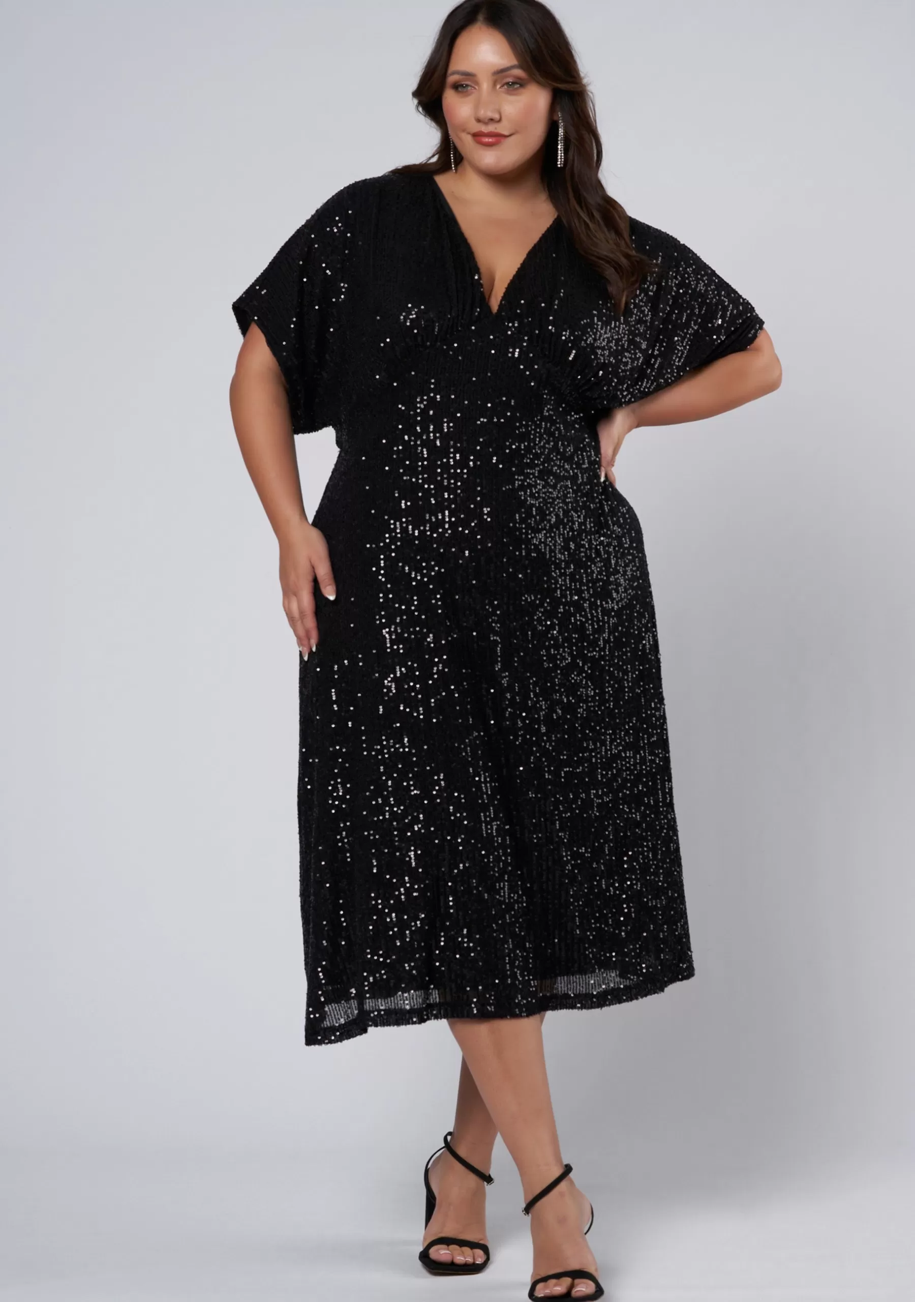 Curve Project Sequin Dresses | Party Dresses>Want you Sequin Midi Dress