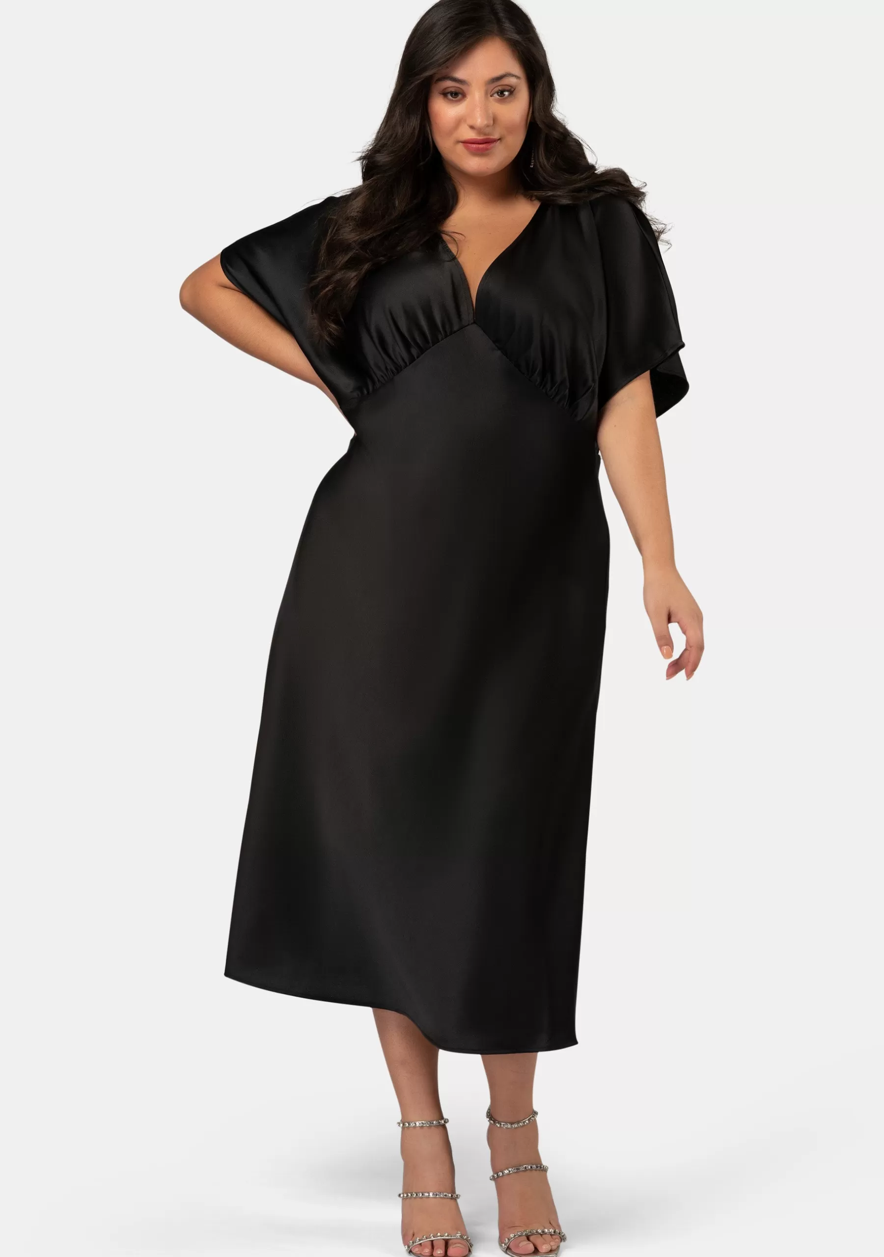 Curve Project Party Dresses | Black Dresses>Wanting More Midi Dress