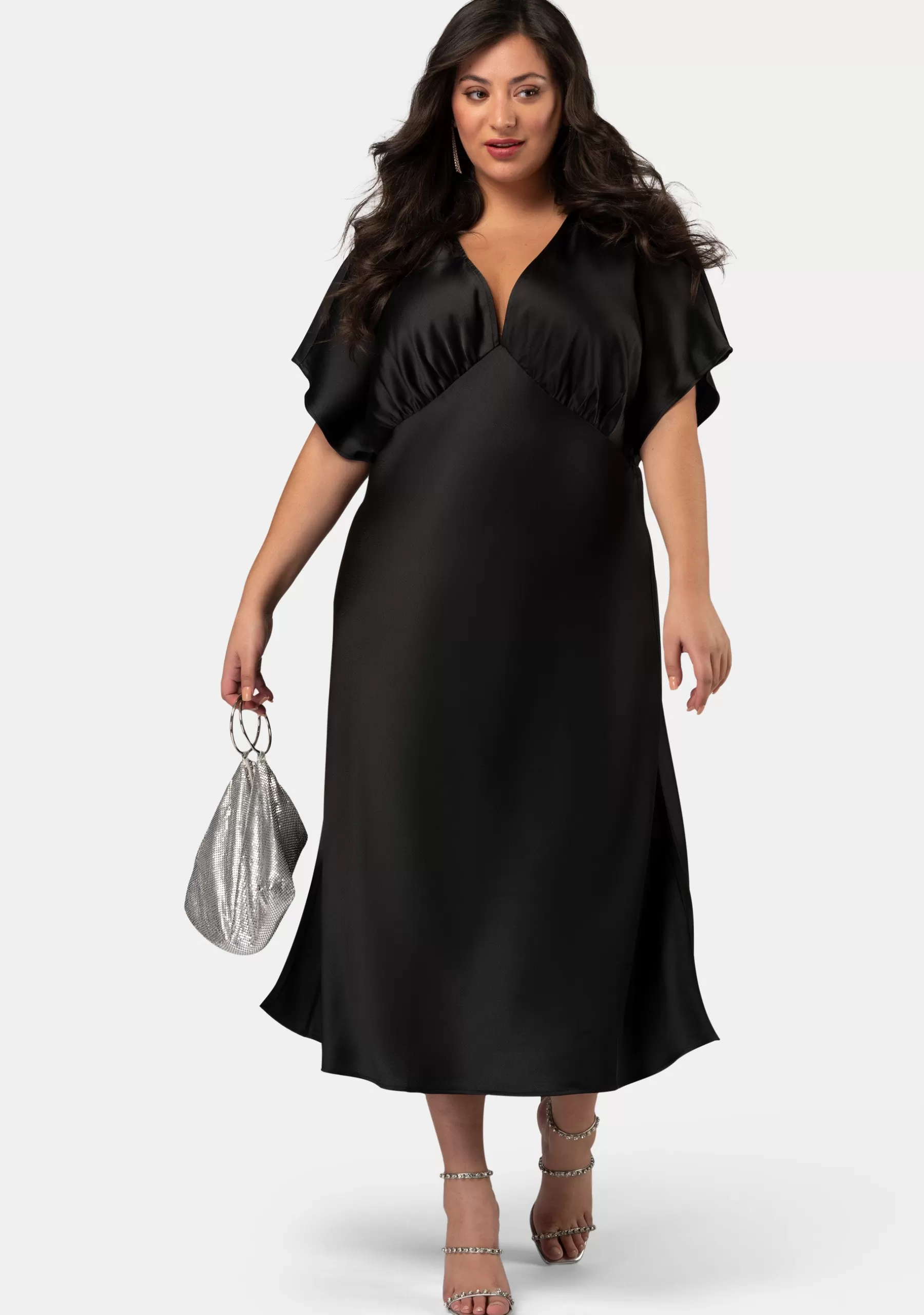 Curve Project Party Dresses | Black Dresses>Wanting More Midi Dress