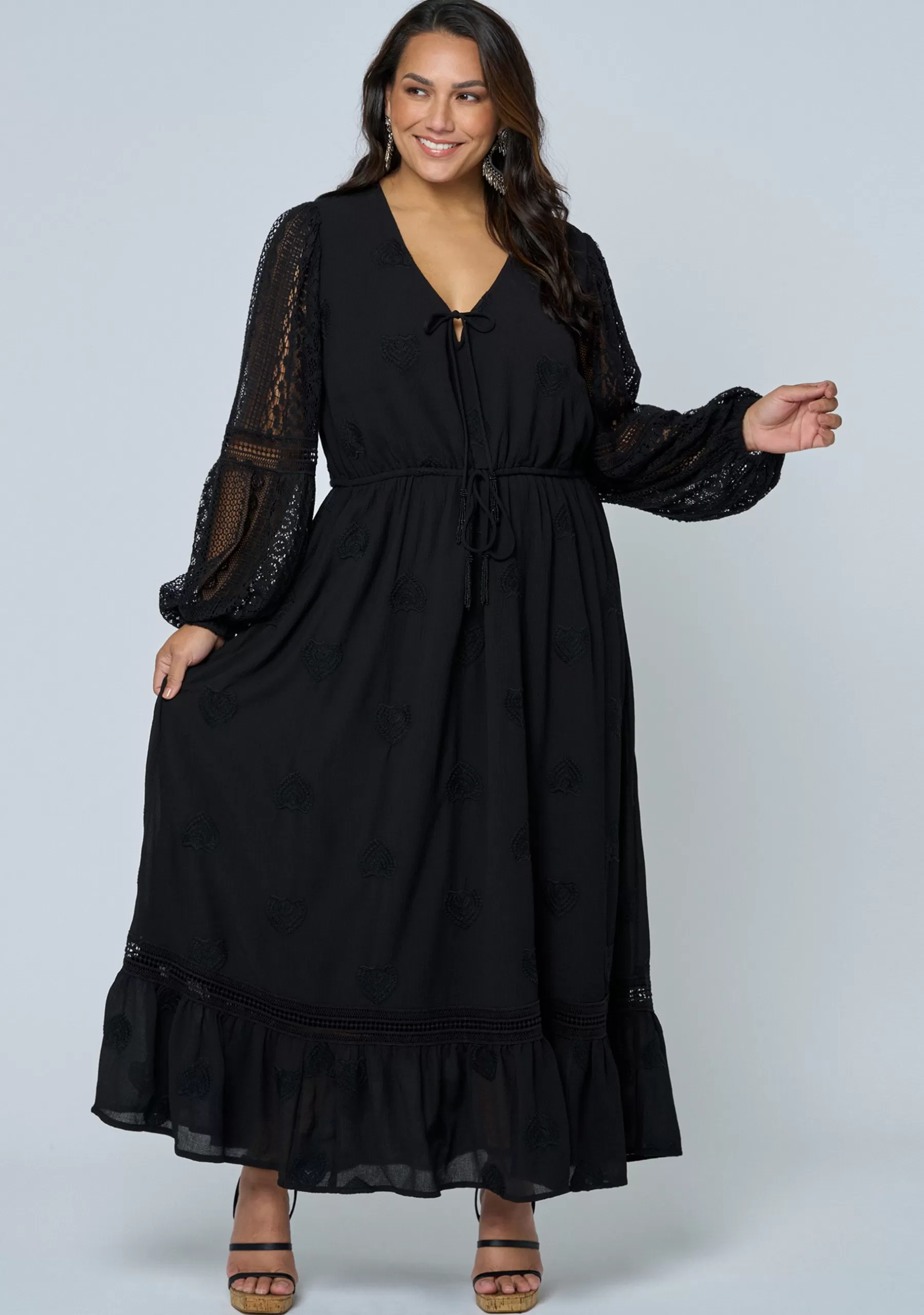 Curve Project Black Dresses | Maxi Dresses>Whispering Winds Maxi Dress