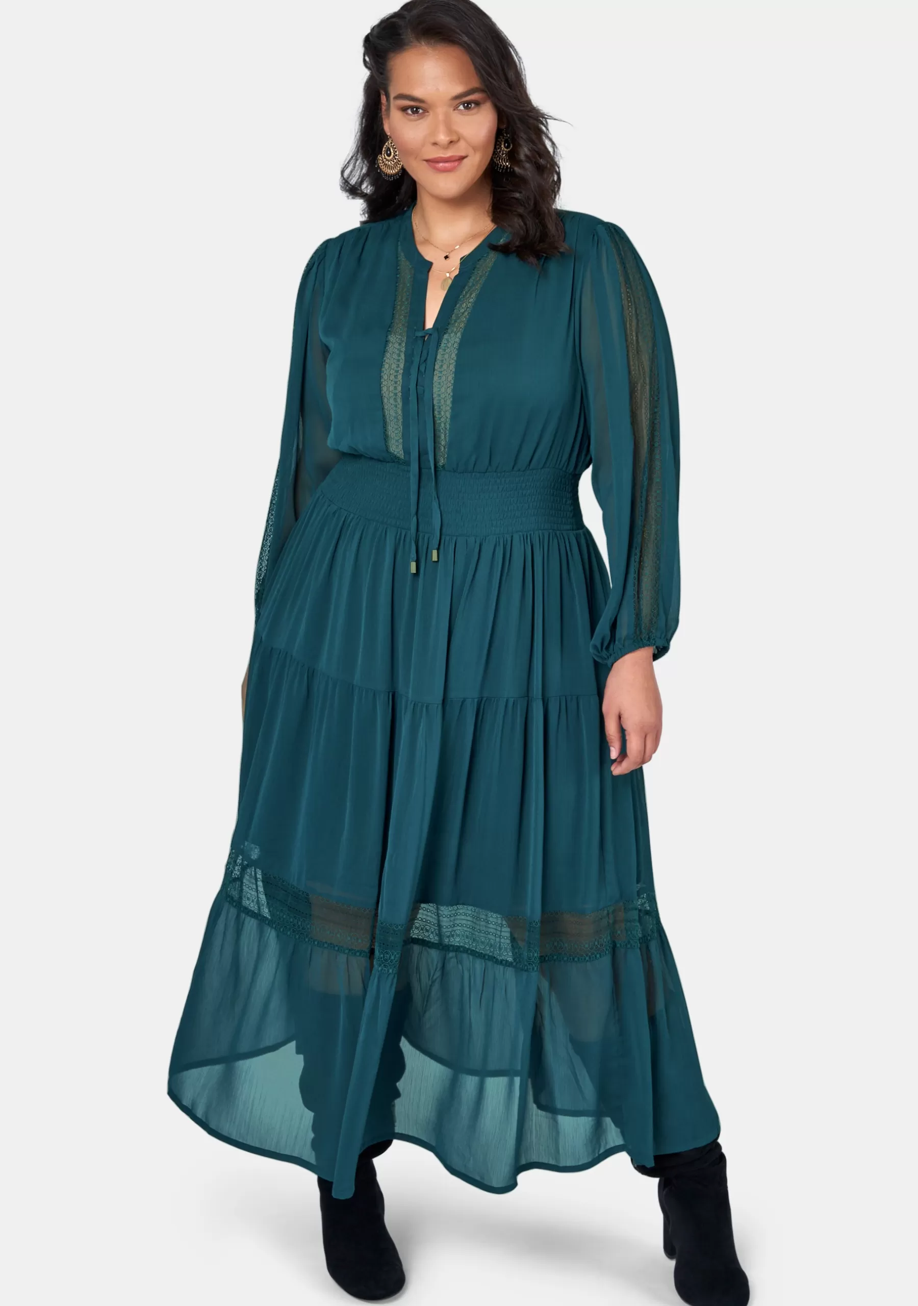 Curve Project Maxi Dresses>Wild Forest Maxi Dress