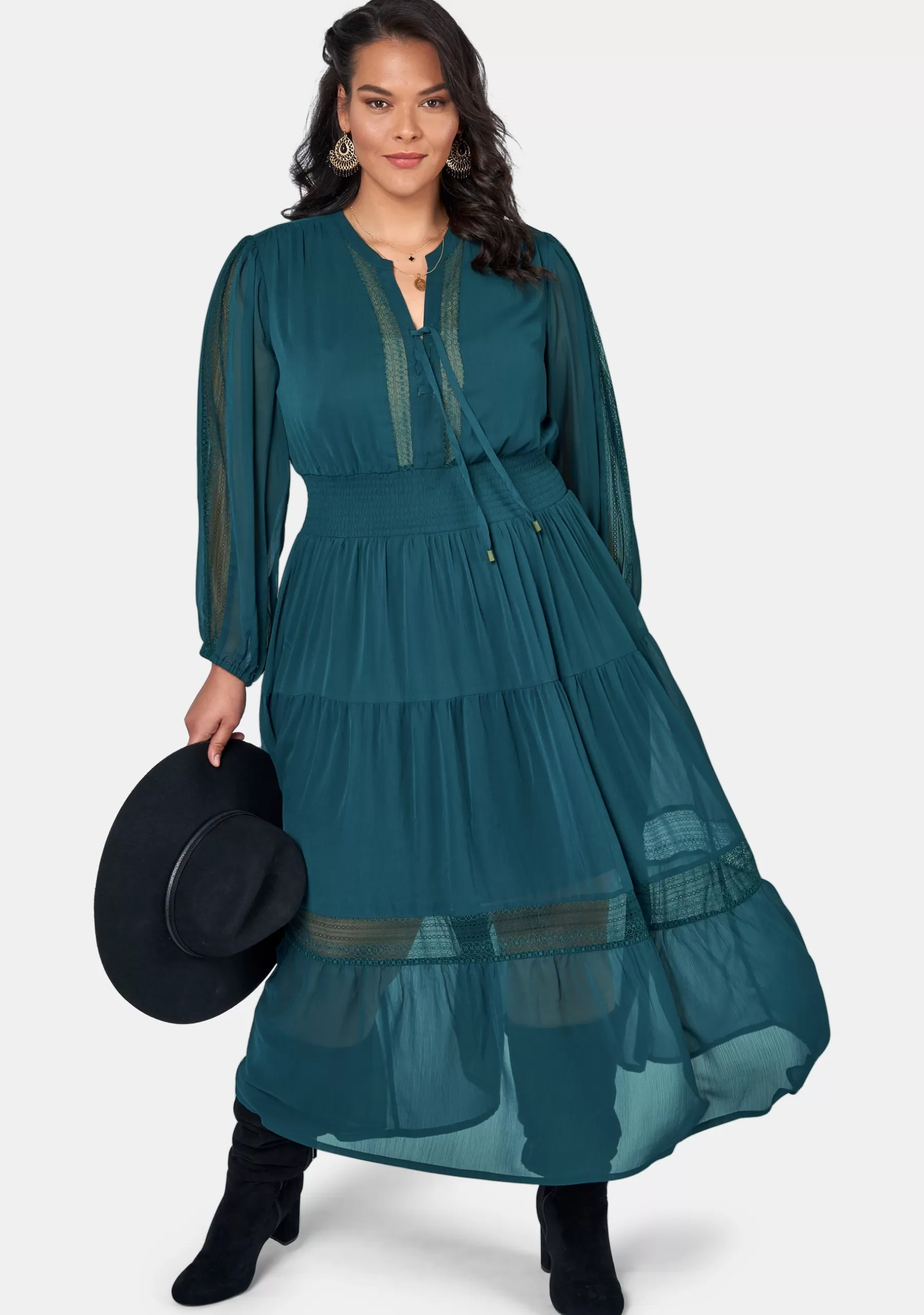 Curve Project Maxi Dresses>Wild Forest Maxi Dress