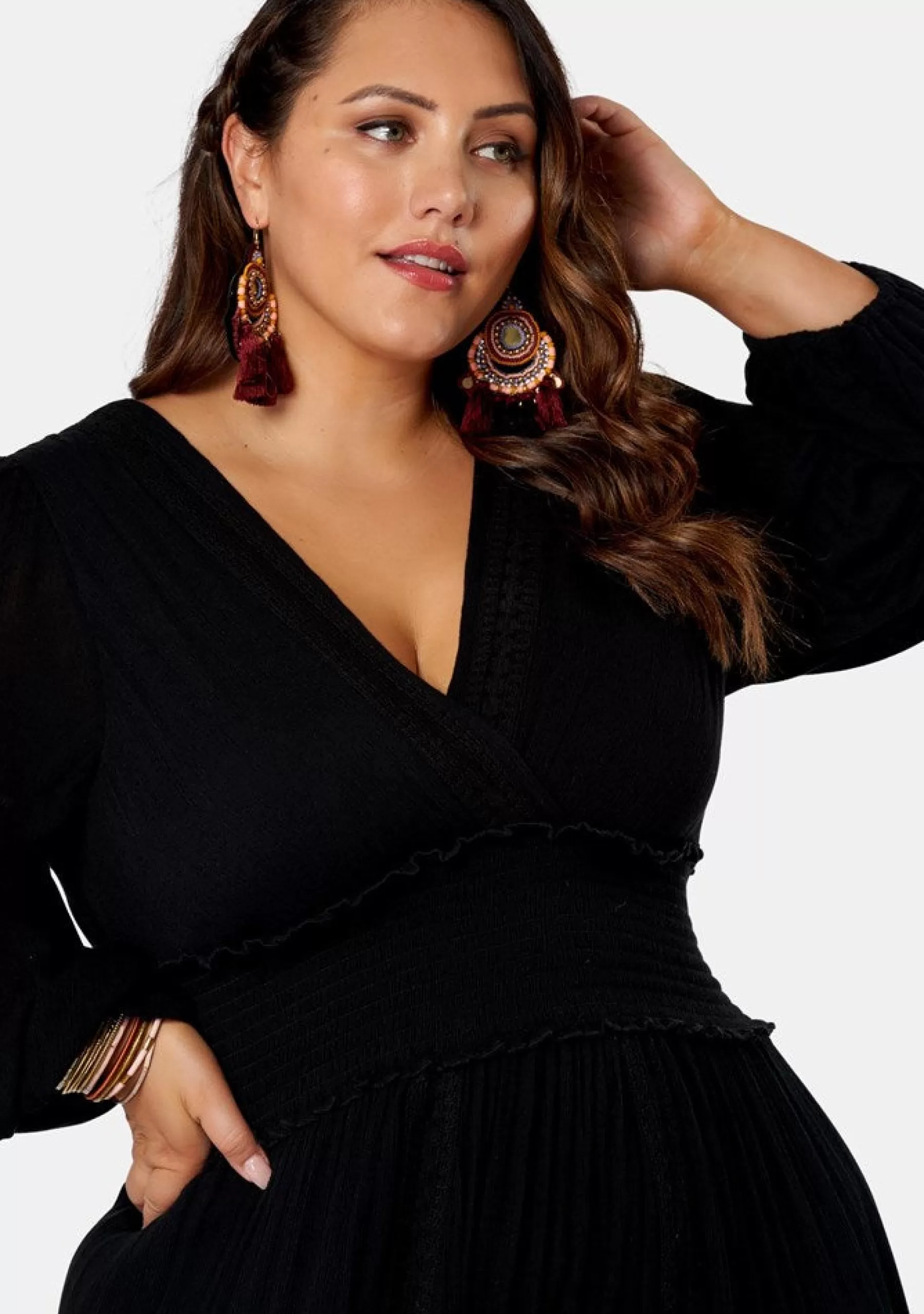 Curve Project Boho Dresses | Black Dresses>Wild Harmony Maxi Dress