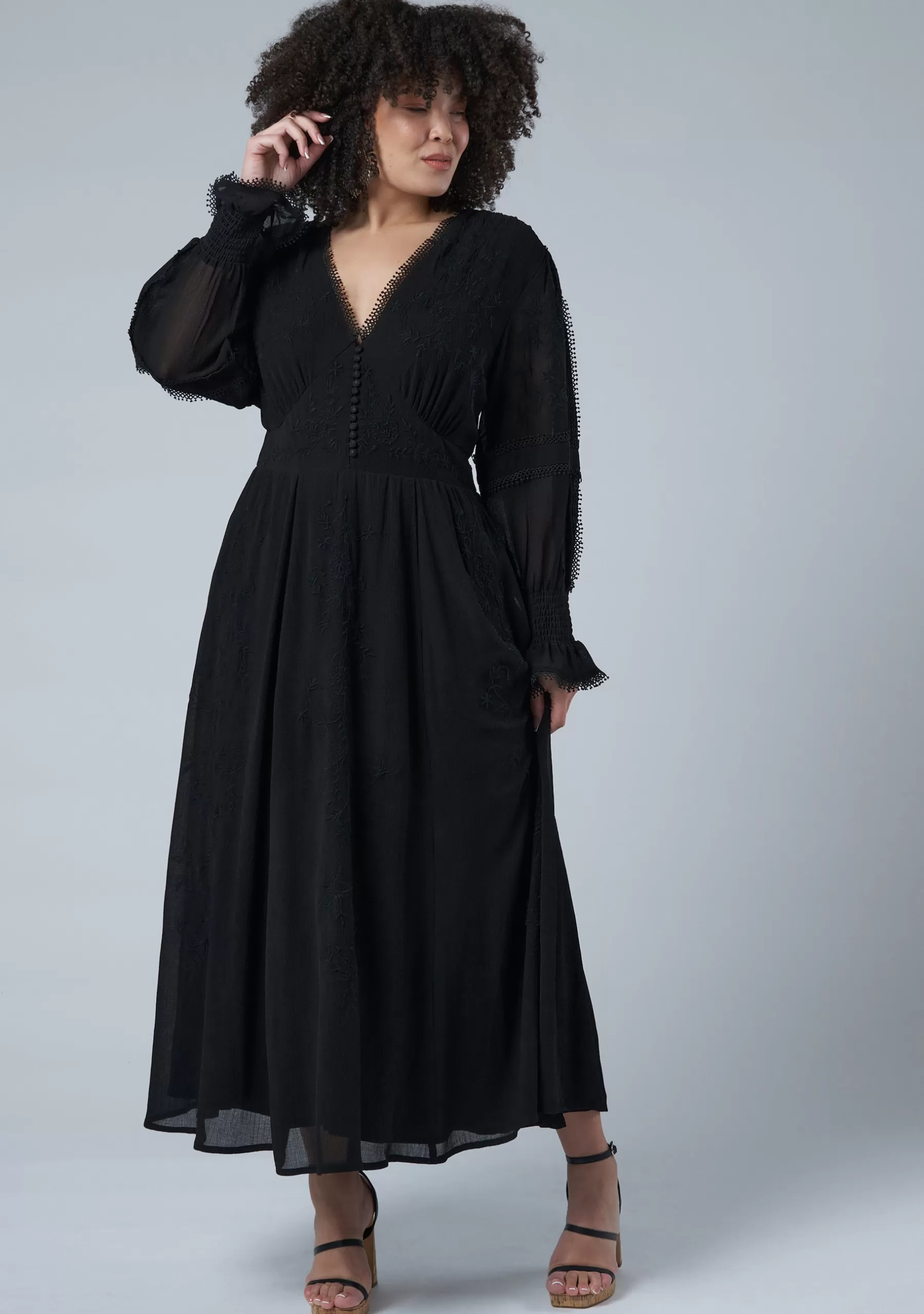 Curve Project Boho Dresses | Black Dresses>With Love Maxi Dress
