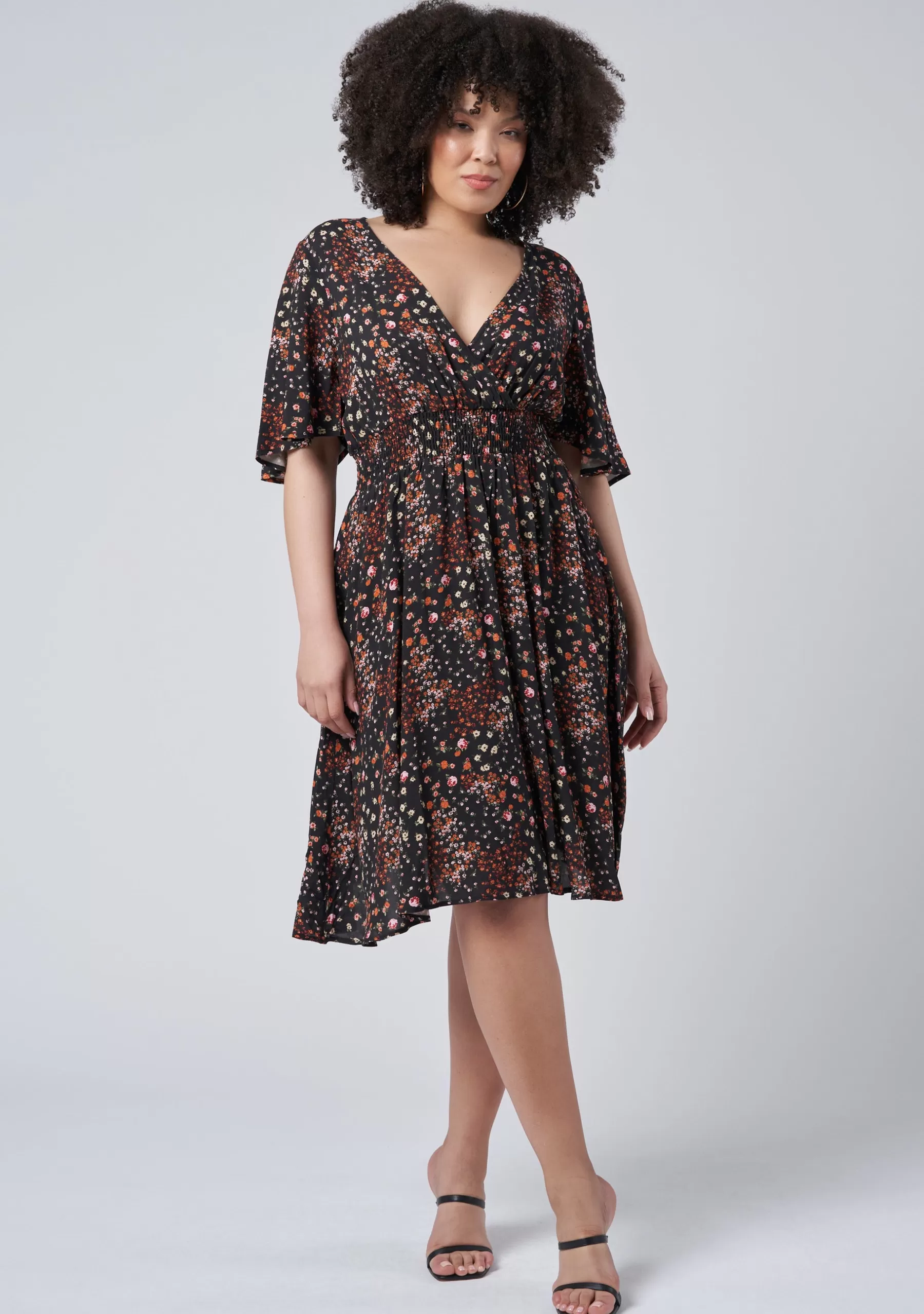 Curve Project Mini Dresses>Young World Print Dress