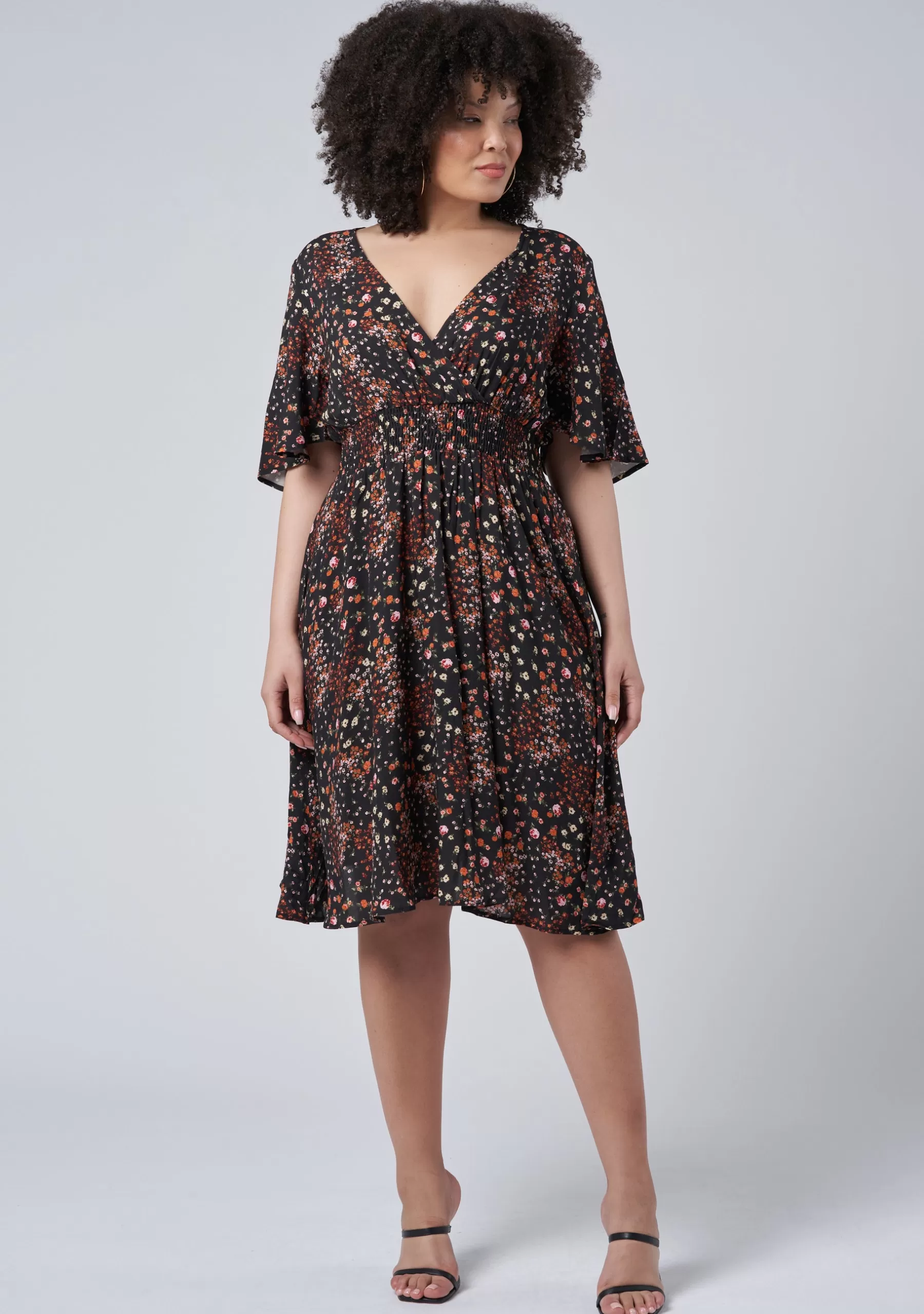 Curve Project Mini Dresses>Young World Print Dress