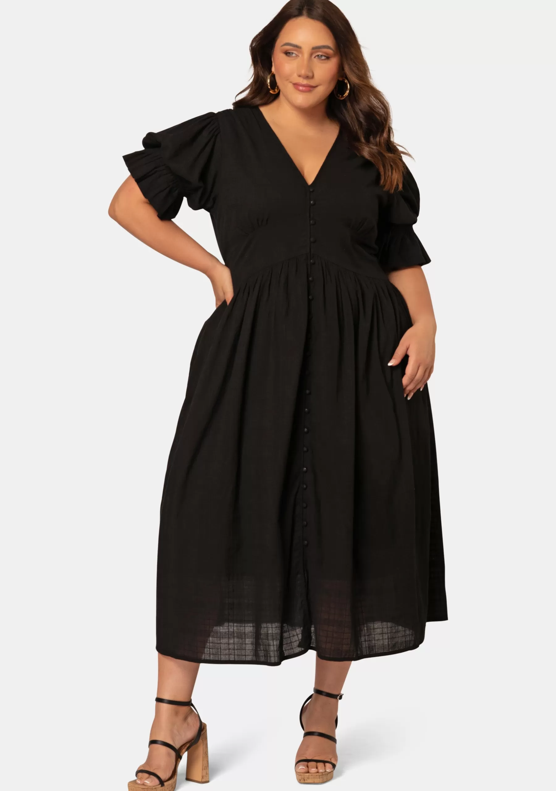 Curve Project Black Dresses | Maxi Dresses>Zendaya Midi Dress