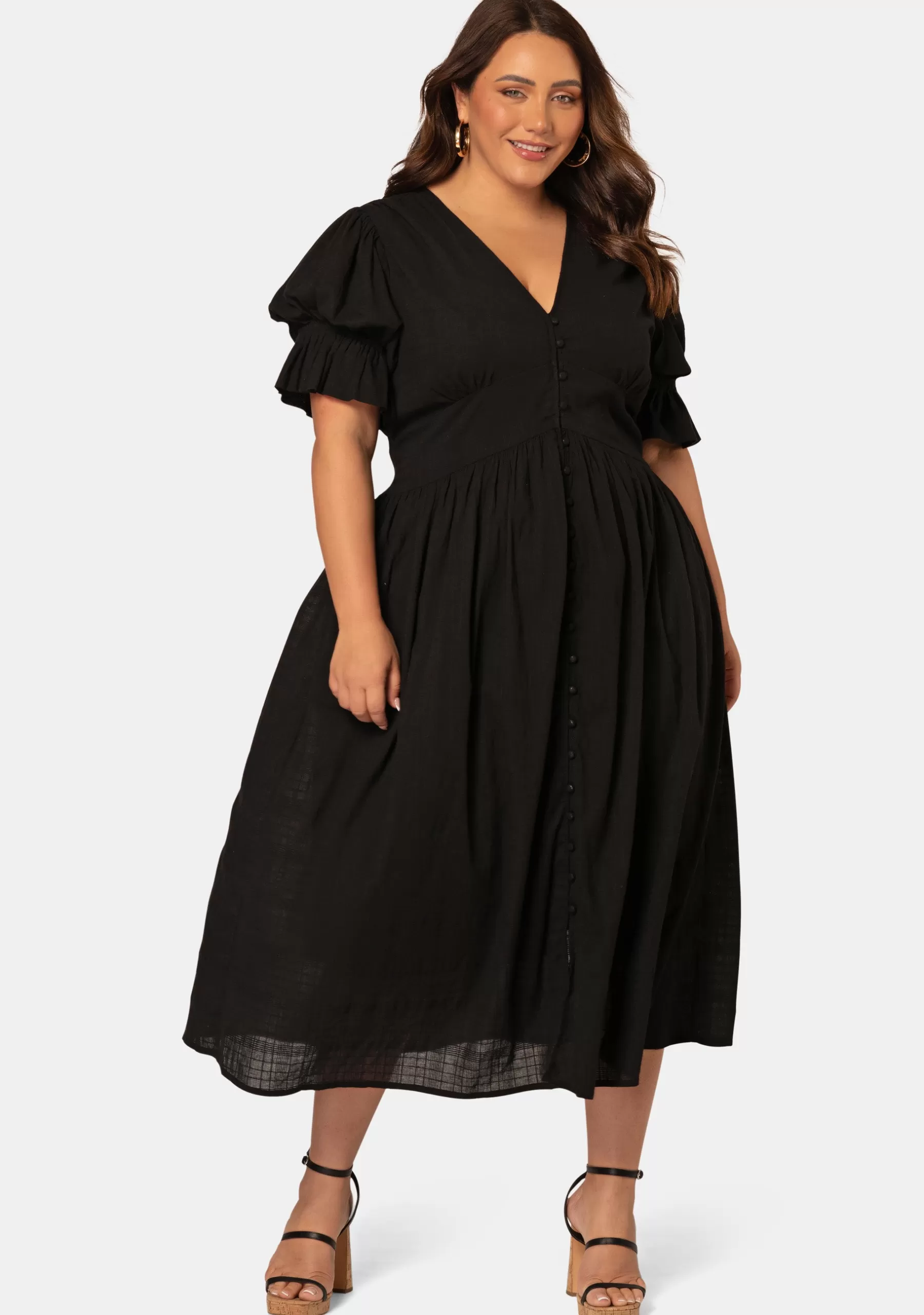 Curve Project Black Dresses | Maxi Dresses>Zendaya Midi Dress