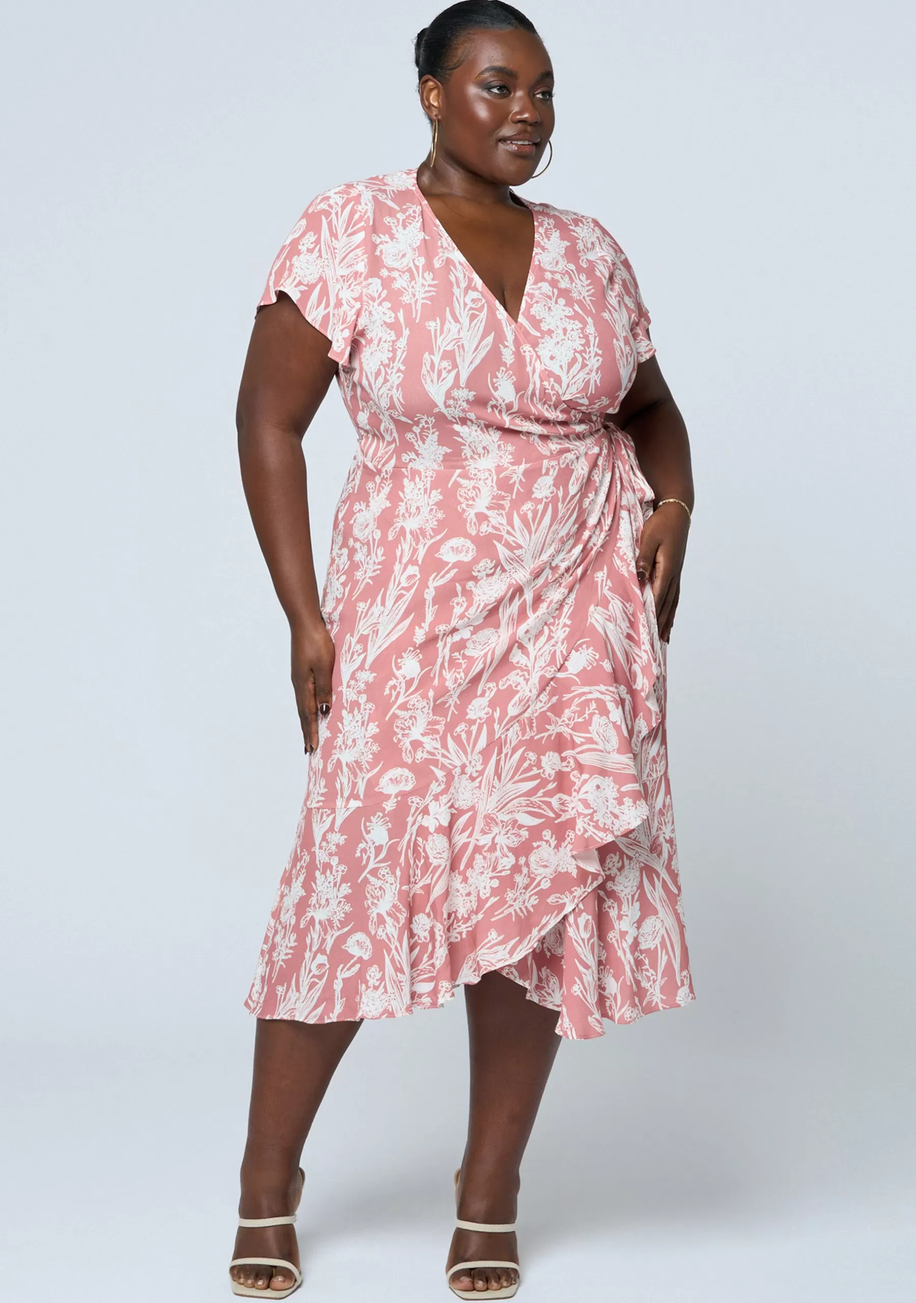 Curve Project Midi Dresses>Zoey Wrap Dress